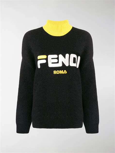 maglione fendi con logo|Maglioni da donna di FENDI .